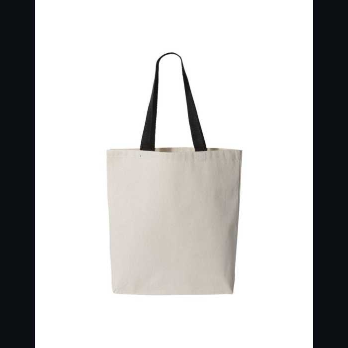 11L Canvas Tote with Contrast-Color Handles Thumbnail